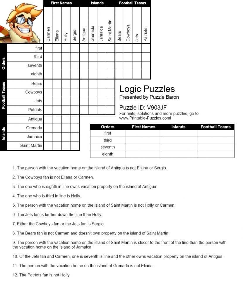 printable logic puzzles puzzle baron printable puzzles for adults